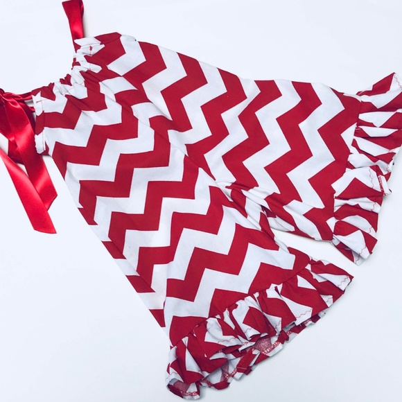 Chevron Ruffle Romper - Picture 2 of 4